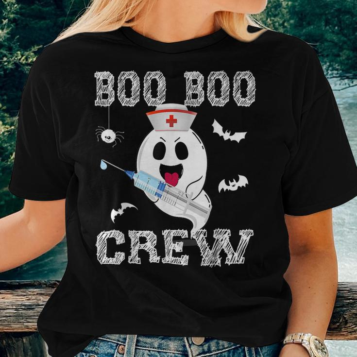 Boo Boo Crew Nurse Cute Ghost Nursing Spooky Halloween Women T-shirt Gifts for Her