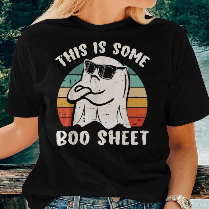 This Is Some Boo Sheet Halloween Ghost Women T-shirt Gifts for Her