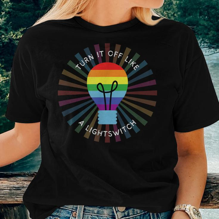 Book Of Mormon Musical Rainbow Turn It Off Women T-shirt Gifts for Her
