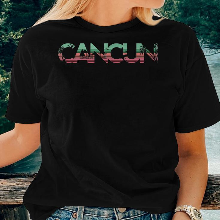 Cancun Mexico Retro Mexican Girl Resort Vacation Summer Trip Women T-shirt Gifts for Her