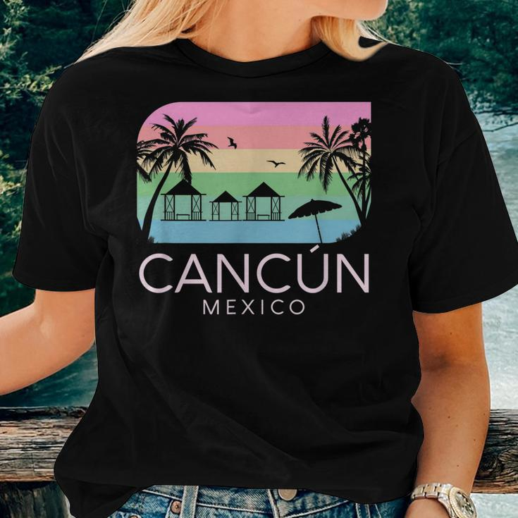Cancun Mexico Retro Mexican Resort Vacation Summer Trip Girl Women T-shirt Gifts for Her