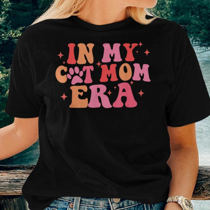 In My Cat Mom Era Groovy Mom Life Retro Women T-shirt Gifts for Her