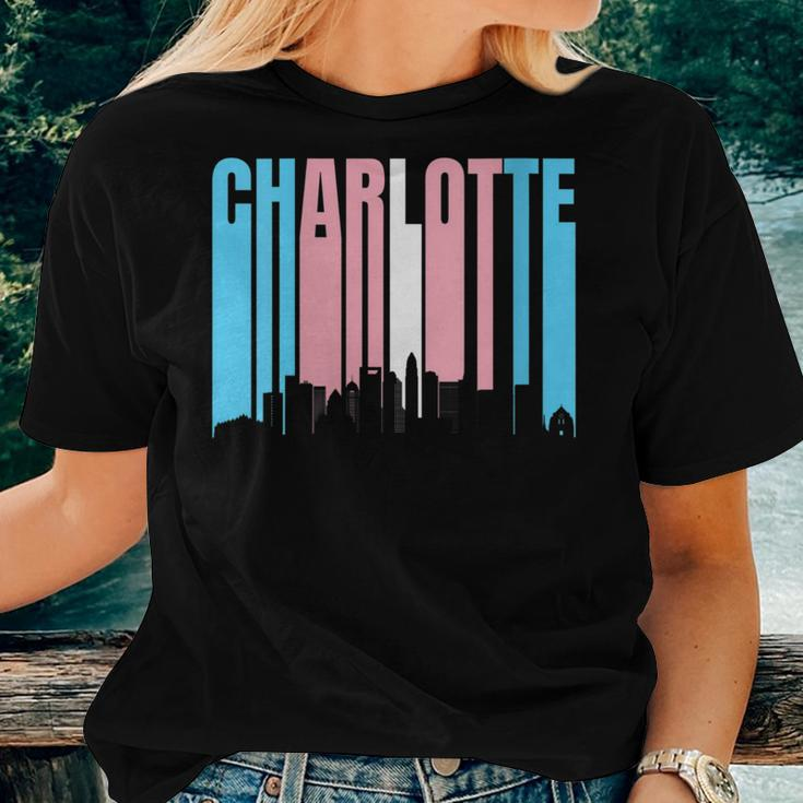Charlotte North Carolina Lgbtq Trans Pride Flag Transgender Women T-shirt Crewneck Gifts for Her
