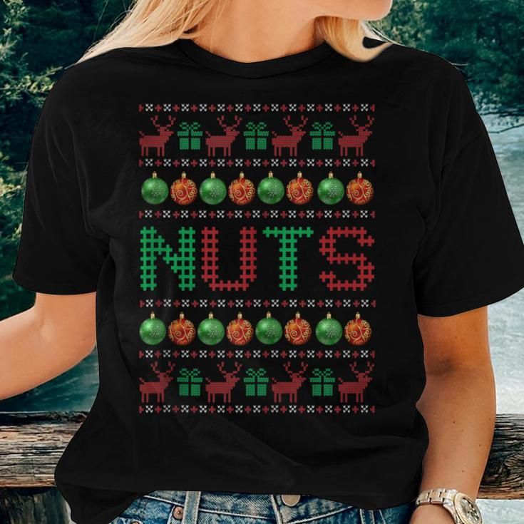 Chest Nuts Matching Family Chestnuts Ugly Christmas Sweater Women T-shirt Gifts for Her