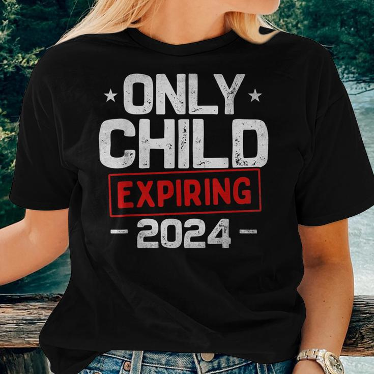 Only Child Expiring 2024 For New Big Brother Or Sister For Sister Women T-shirt Crewneck Gifts for Her