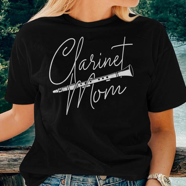 Clarinet Mom Clarinetist Marching Band Player Music Lover Women T-shirt Gifts for Her
