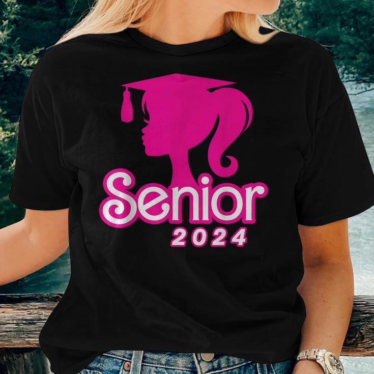 Class Of 2024 Senior Pink Seniors 2024 Girls Women T-shirt Gifts for Her