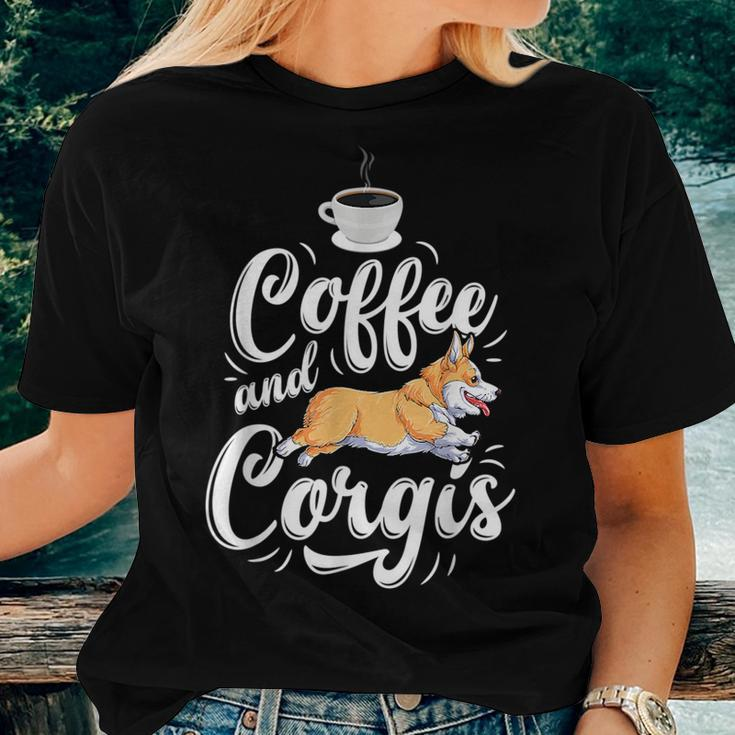 Coffee And CorgisCorgi Dog Caffeine Lover Men Women Women T-shirt Gifts for Her
