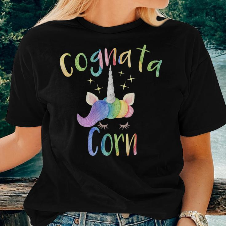 Cognatacorn Italian Sister In Law Unicorn Women T-shirt Gifts for Her