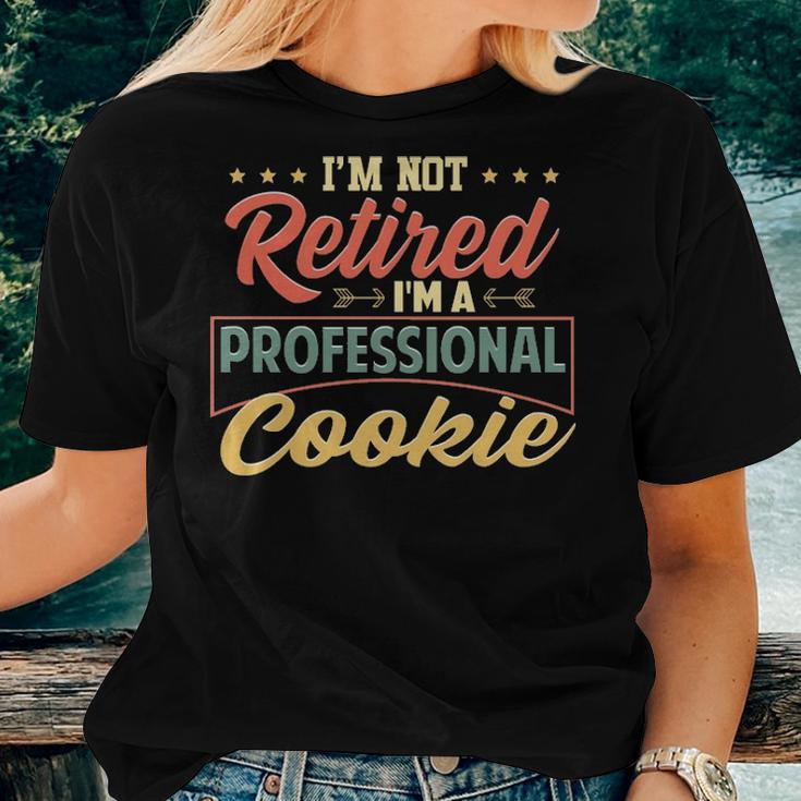 Cookie Grandma Gift Im A Professional Cookie Women T-shirt Gifts for Her