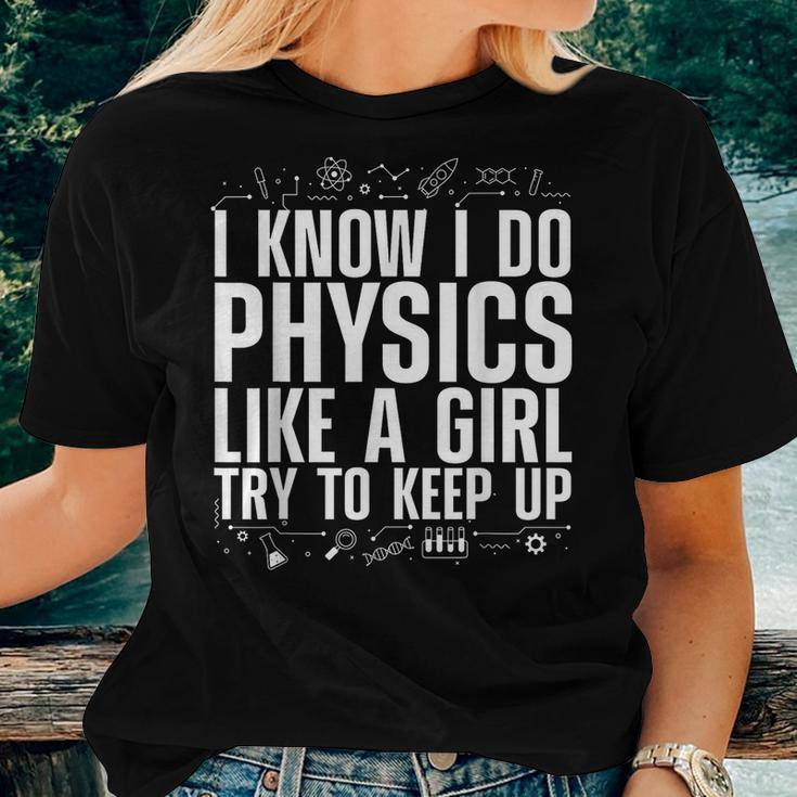 Cool Physics For Women Girls Quantum Mechanics Science Nerd Women T-shirt Crewneck Short Sleeve Graphic Gifts for Her