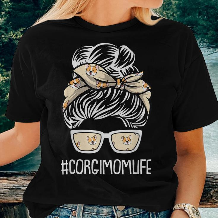 Corgi Mom Life Dog Puppy Pet Owner Mama Momma Women T-shirt Gifts for Her