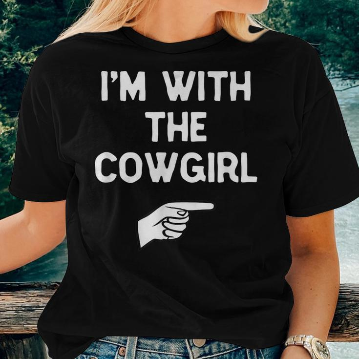 Im With The Cowgirl Costume Halloween Matching Women T-shirt Gifts for Her