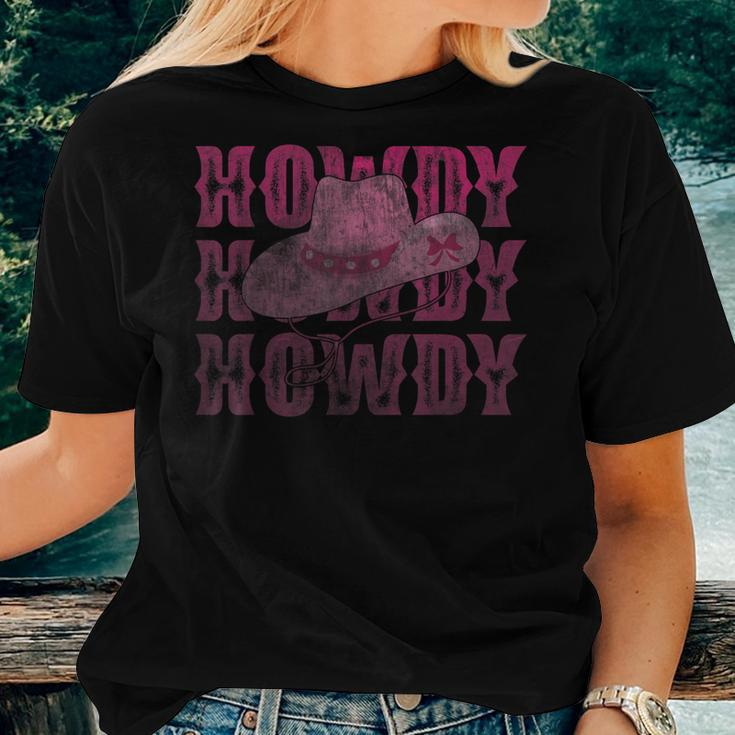 Cute Howdy Rodeo Western Country Southern Cowgirl Hats Women T-shirt Gifts for Her