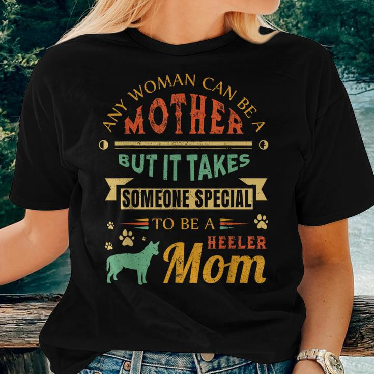 Cute Red Blue Heeler Mom Australian Cattle Dog Lover Women T-shirt Gifts for Her