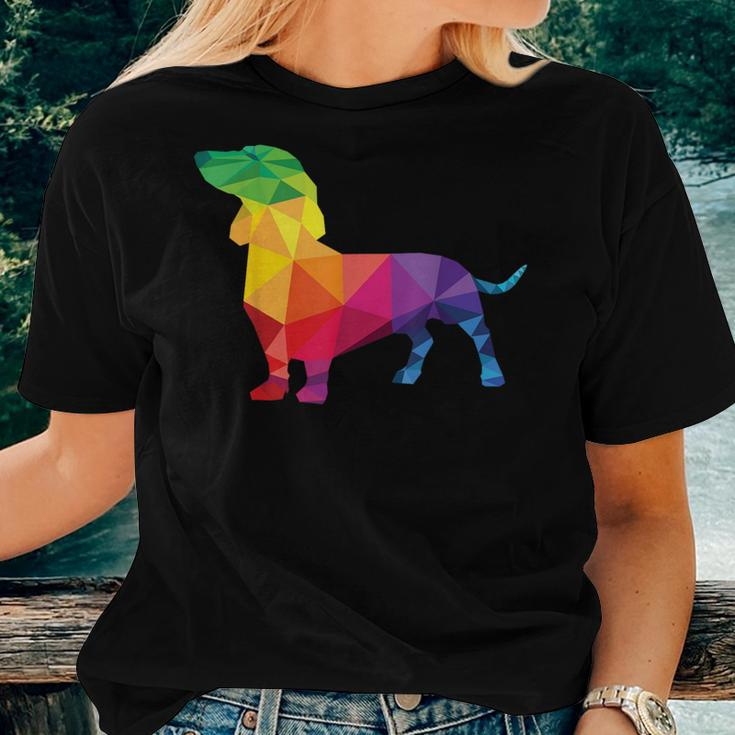 Dachshund Gay Pride Lgbt Rainbow Flag Dog Lovers Lgbtq Women T-shirt Gifts for Her