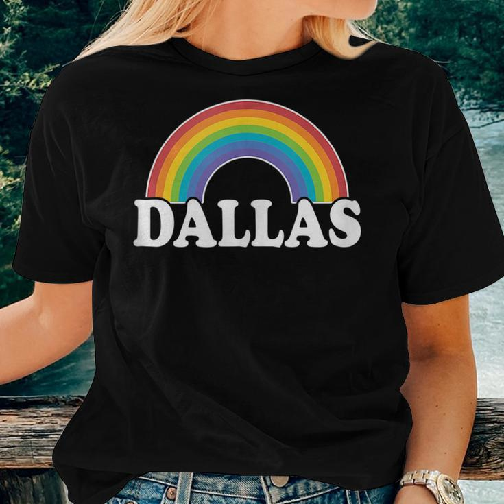 Dallas Tx Gay Pride Women Men Rainbow Lesbian Lgbtq Lgbt Women T-shirt Gifts for Her
