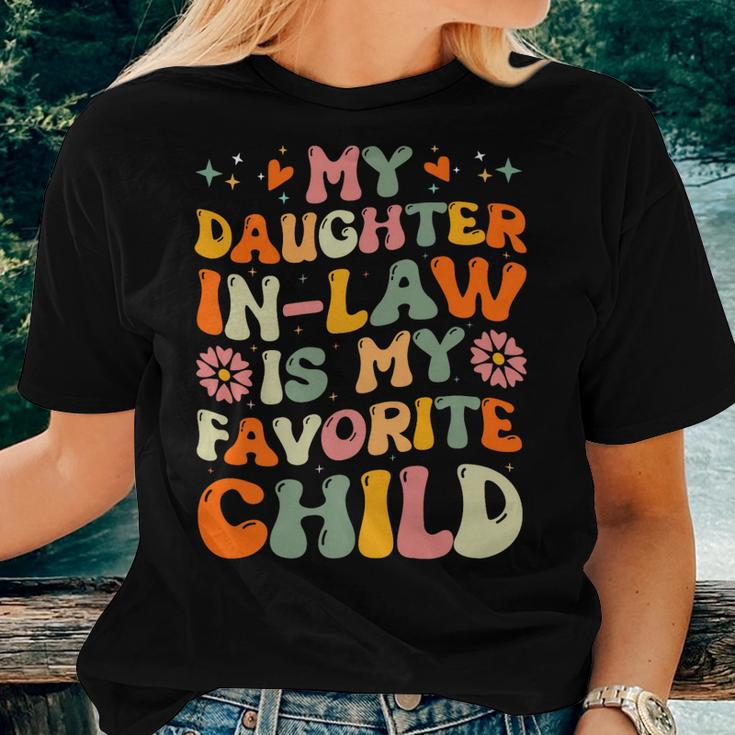 My Daughter Inlaw Is My Favorite Child Mother Inlaw Day Women T-shirt Gifts for Her