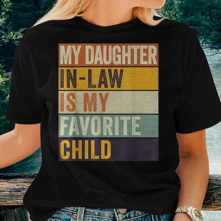 My Daughter In Law Is My Favorite Child Fathers Day In Law For Daughter Women T-shirt Gifts for Her
