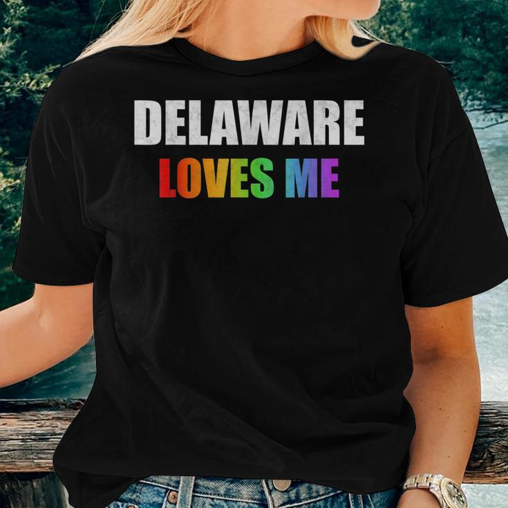 Delaware Gay Pride Lgbt Rainbow Love Lesbian Men Women Women T-shirt Gifts for Her