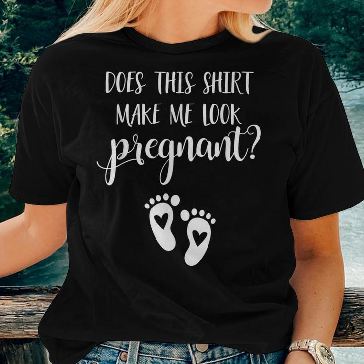 Does This Make Me Look Pregnant Pregnancy Mom To Be Women T-shirt Gifts for Her