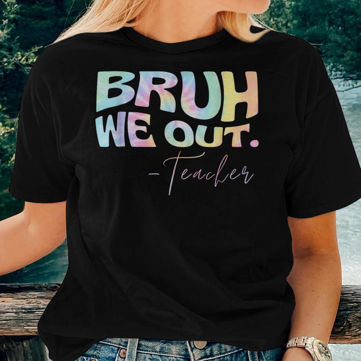 End Of School Year Teacher Summer Bruh We Out Tie Dye Women T-shirt Gifts for Her