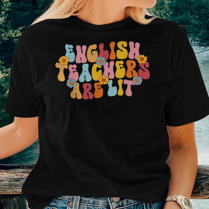 English Teachers Are Lit English Language Arts Teacher Women T-shirt Gifts for Her