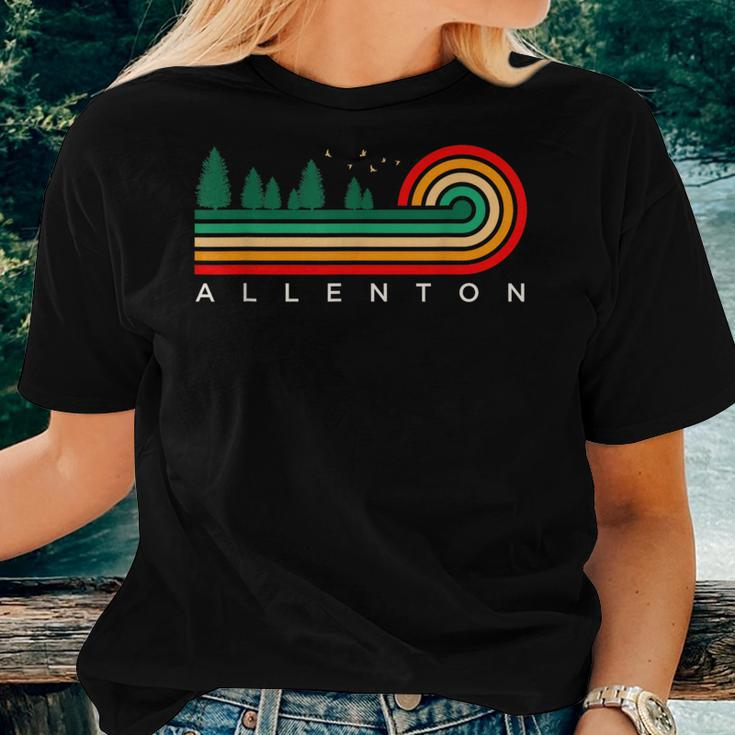 Evergreen Vintage Stripes Allenton Missouri Women T-shirt Gifts for Her