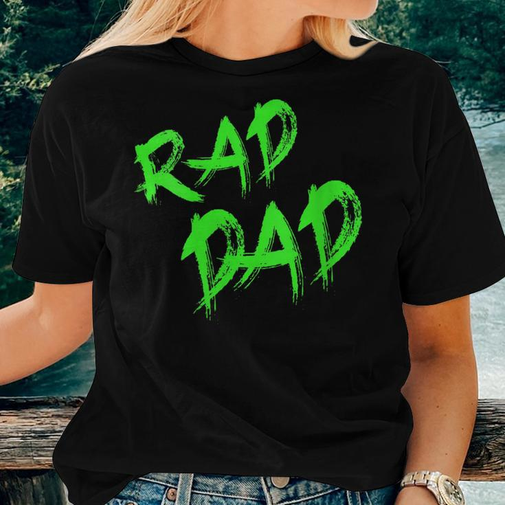 Fathers Day 80S90S Graffiti Rad Dad For Dad Women T-shirt Gifts for Her