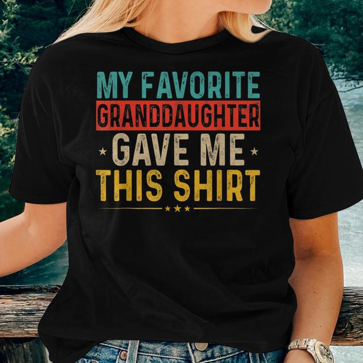 My Favorite Granddaughter Gave Me This Matching Family Women T-shirt Gifts for Her