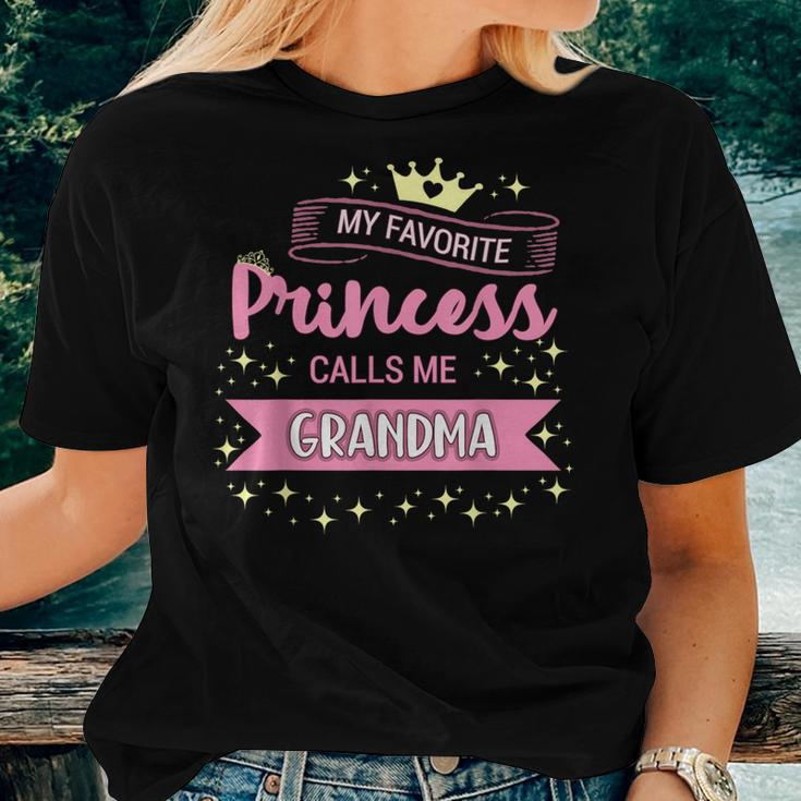My Favorite Princess Calls Me Grandma Nana Women T-shirt Gifts for Her
