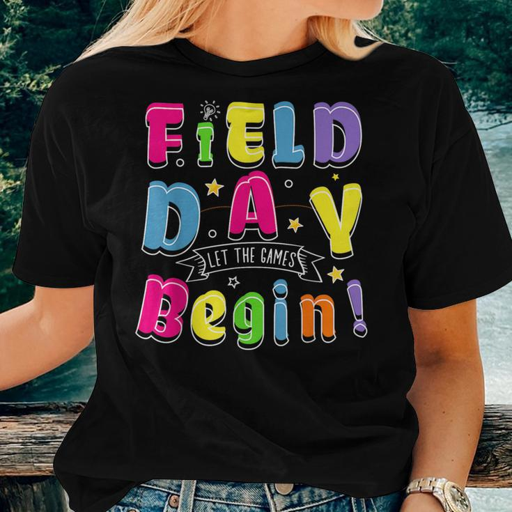 Field Day Let The Games Begin Boys Girls Teachers Game Day Women T-shirt Gifts for Her