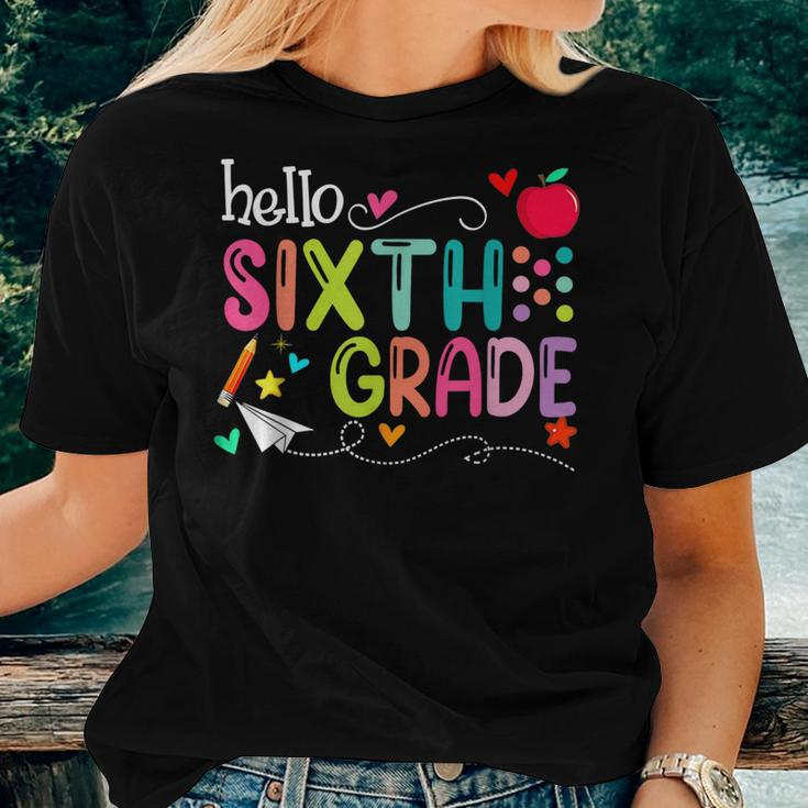 First Day Of Sixth Grade Teacher Welcome Back To School Women T-shirt Gifts for Her