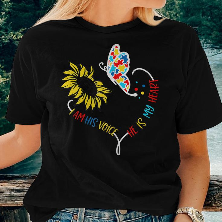 Floral Butterfly Autism Awareness Daisy Flower For Mom Women Women T-shirt Gifts for Her