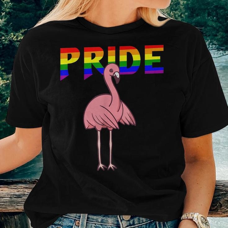 Flossing Flamingo Lesbian Bisexual Gay Lgbt Pride Women T-shirt Gifts for Her