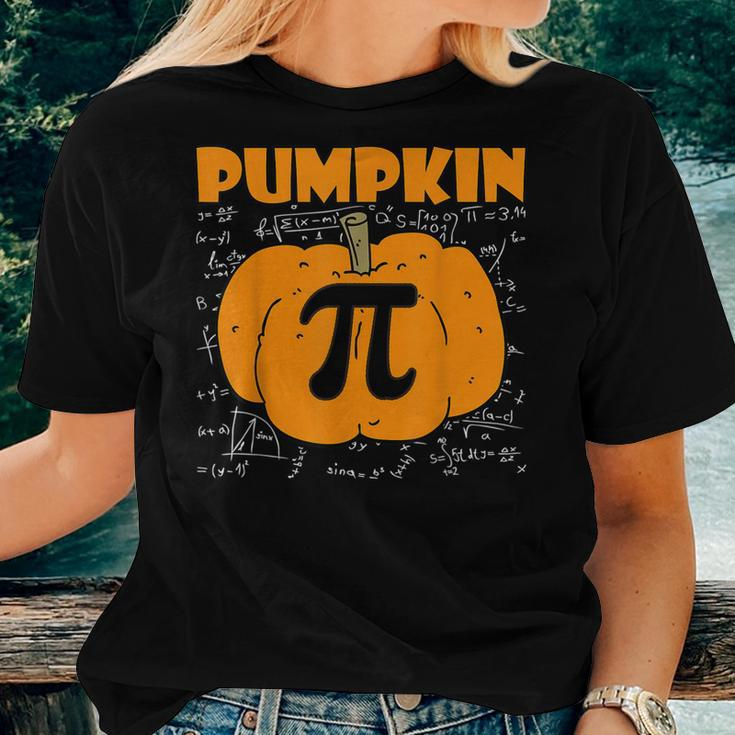 Pumpkin Pie Halloween Fall Thanksgiving Pumpkin Pi Fall Thanksgiving Women T-shirt Gifts for Her