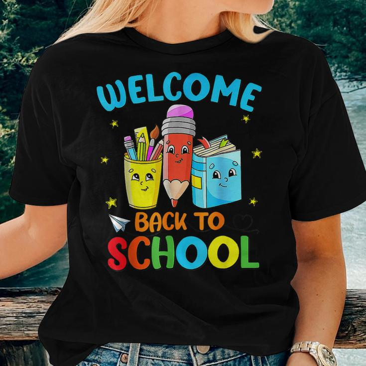Funny Welcome Back To School Gifts For Teachers And Students Women T-shirt Gifts for Her