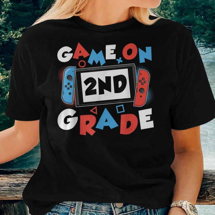 Game On 2Nd Grade Second First Day School Gaming Gamer Boys Women T-shirt Gifts for Her