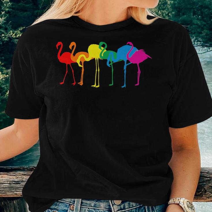 Gay Lesbian Pride Flamingo Rainbow Lgbtq Pride Month Parade Women T-shirt Gifts for Her