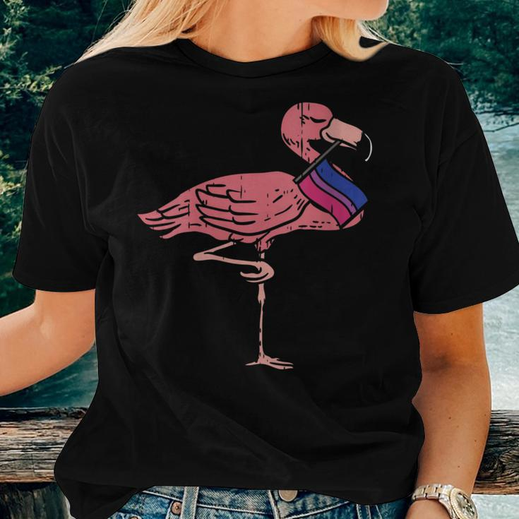 Gay Lgbt Flamingo Cute Bisexual Flag Color Bird Lover Women T-shirt Gifts for Her