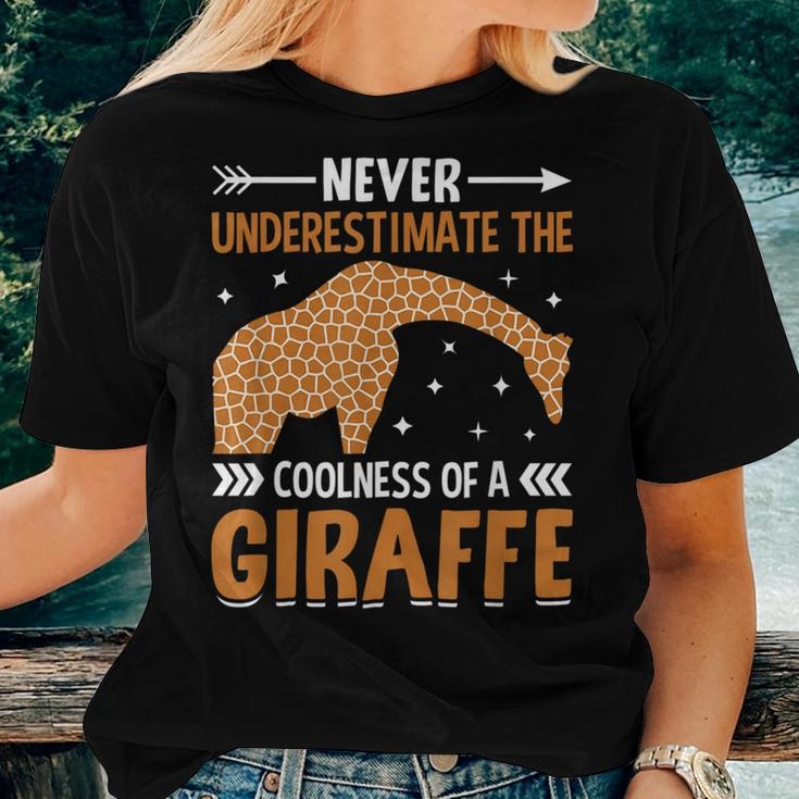 Giraffe Lover Never Underestimate The Coolness Of A Giraffe Women T-shirt Gifts for Her