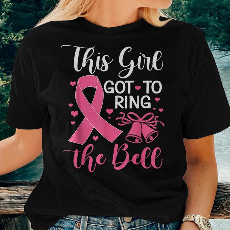 This Girl Got To Ring The Bell Chemo Grad Breast Cancer Women T-shirt Gifts for Her