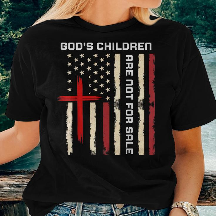 Gods Children Are Not For Sale Vintage Gods Children Quote Women T-shirt Gifts for Her