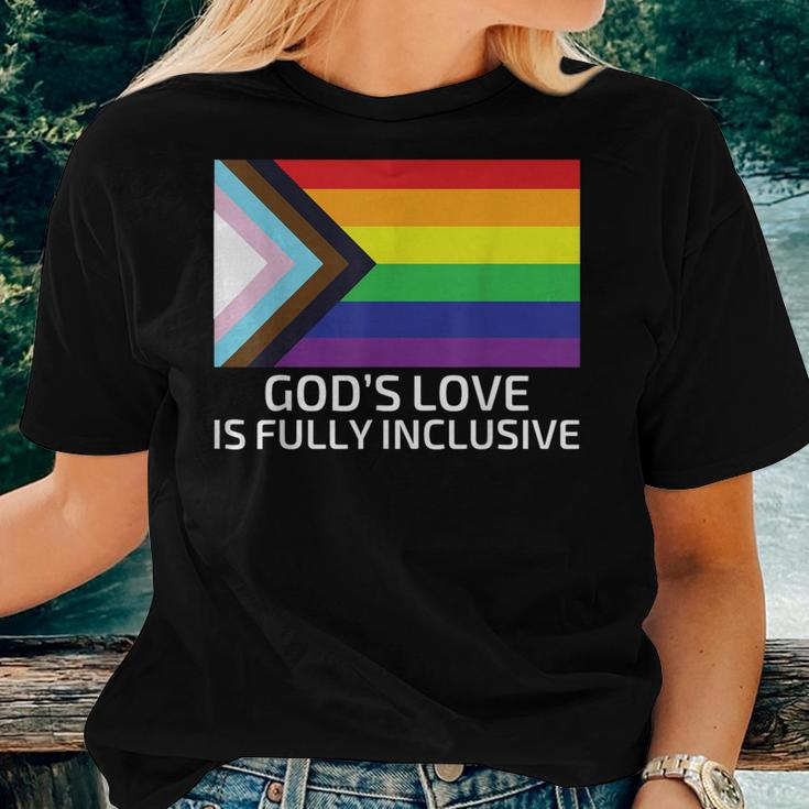 God's Love Is Fully Inclusive Lgbtqia Gay Pride Christian Women T-shirt Gifts for Her