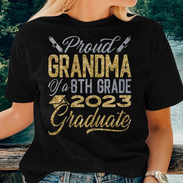 Graduation - Proud Grandma Of An 8Th Grade 2023 Graduate Women T-shirt Gifts for Her
