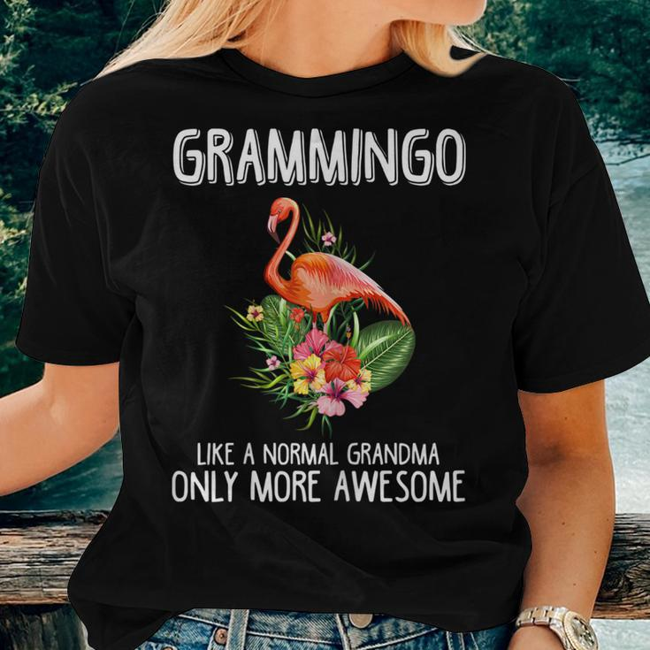 Grammingo Like An Grandma Only Awesome Floral Women T-shirt Gifts for Her