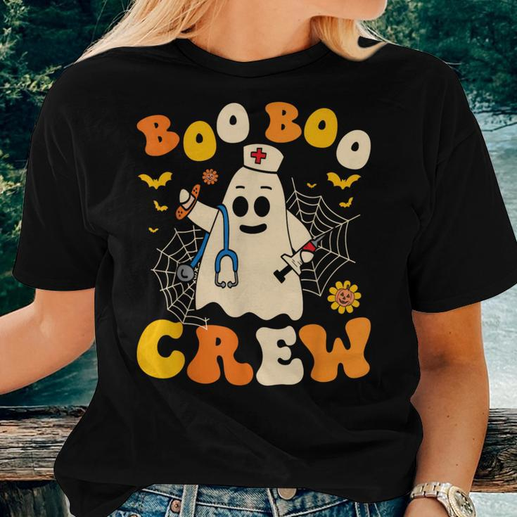 Groovy Boo Crew Nurse Ghost Halloween Nurse Women T-shirt Gifts for Her