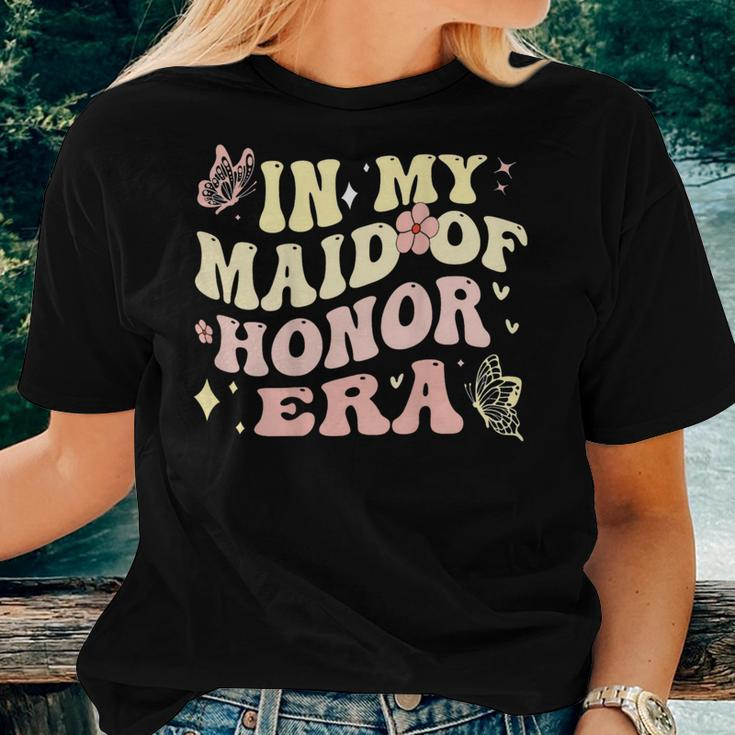 Groovy In My Maid Of Honor Era Bachelorette Party Back Women T-shirt Gifts for Her