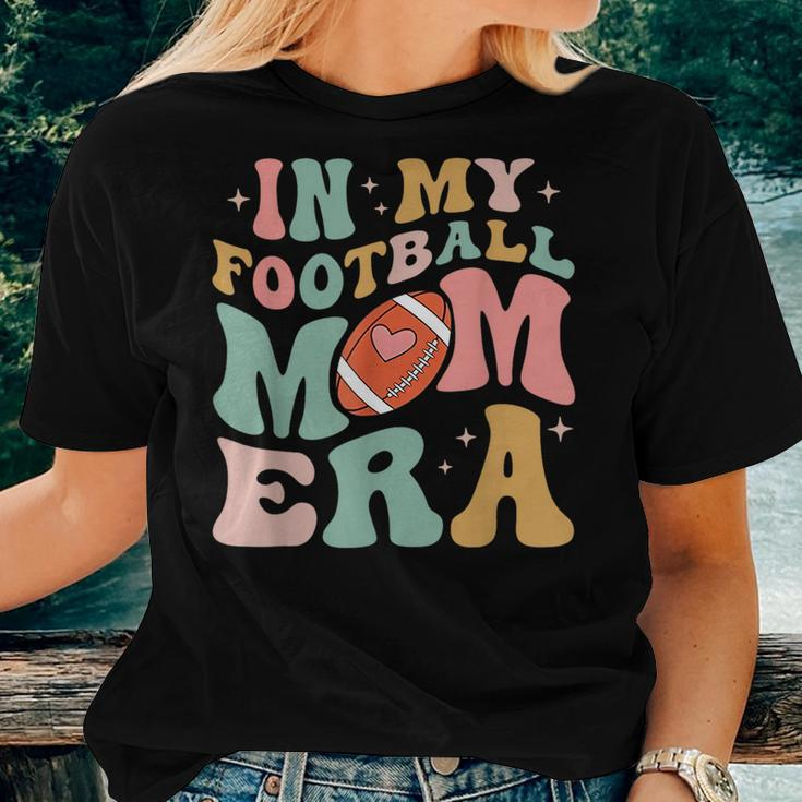Groovy Retro In My Football Mama Era Football Mom Game Day Women T-shirt Gifts for Her
