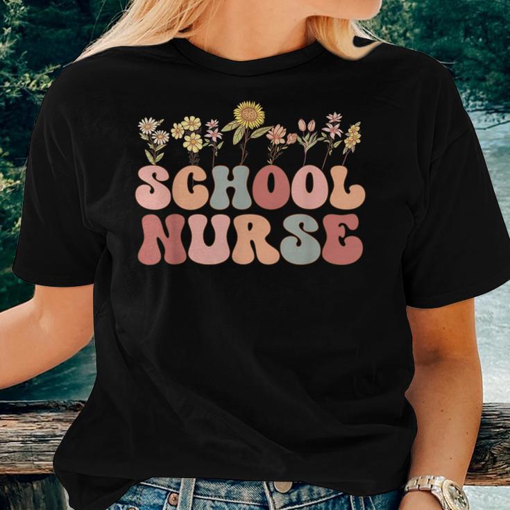 Groovy School Nurse Appreciation Week Back To School Women T-shirt ...